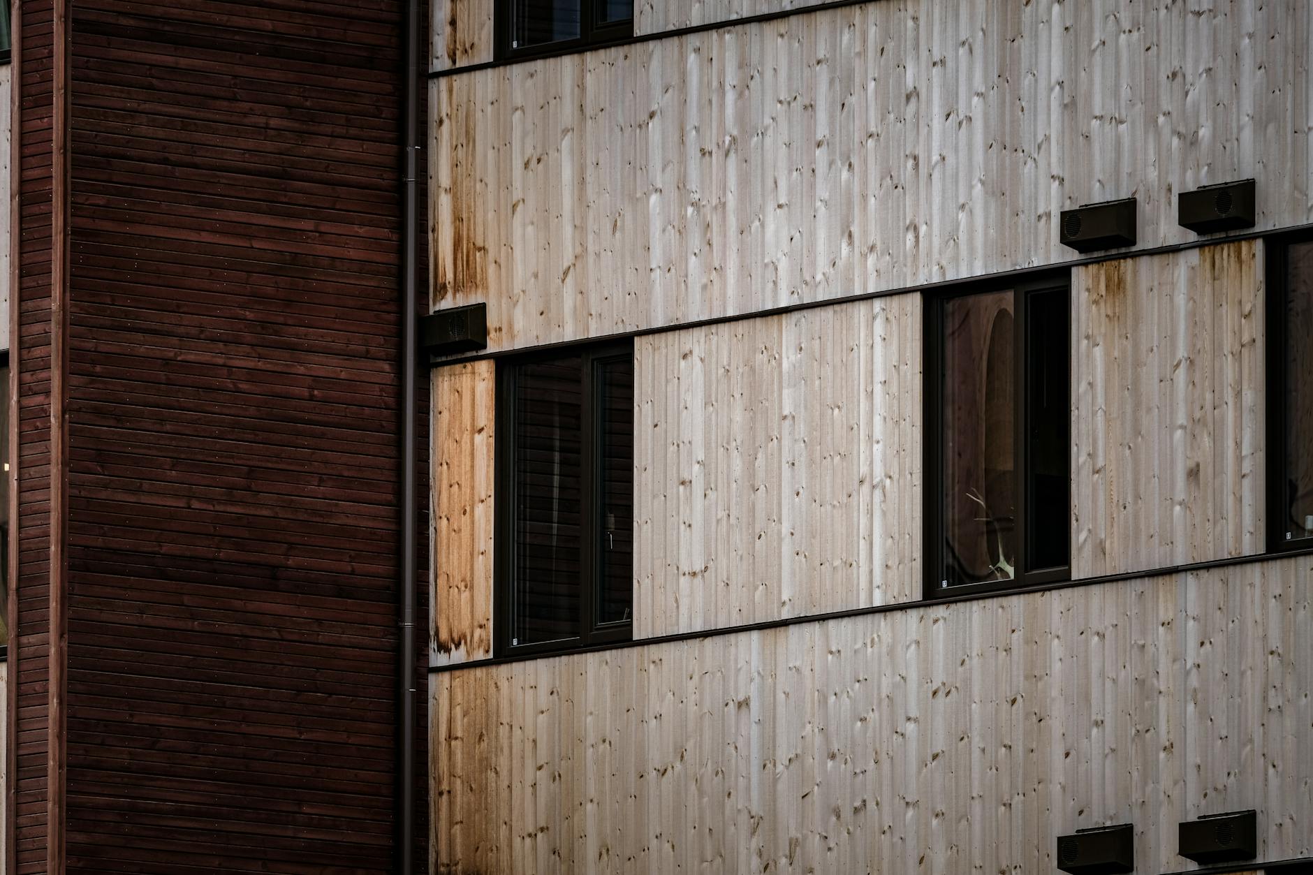 Holzfassaden-Detail